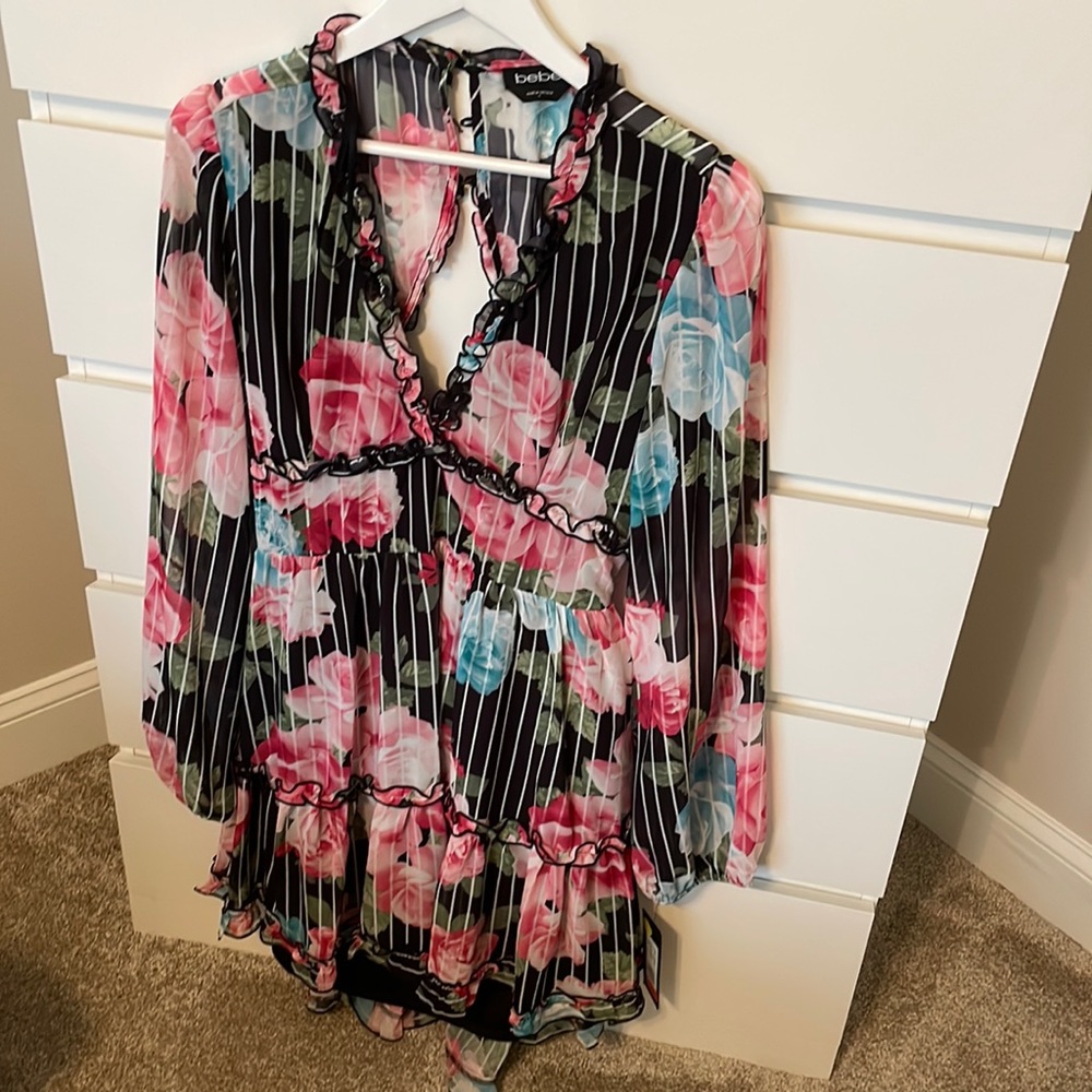 Bebe Floral Mini Dress